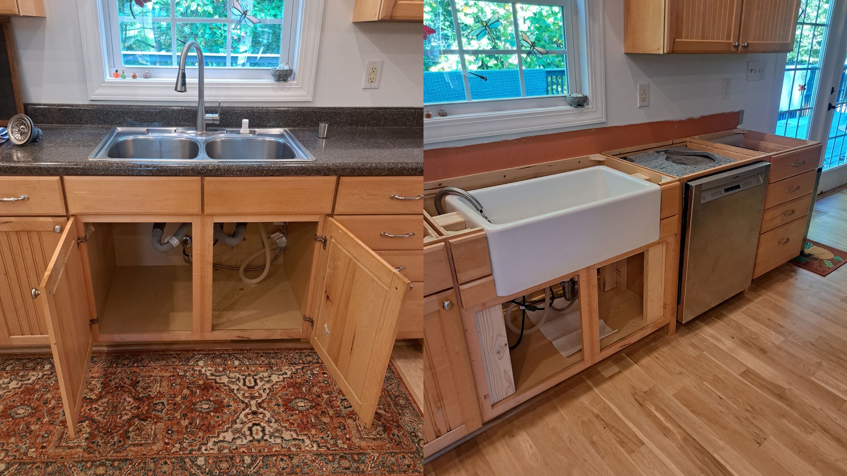 Kitchen Sink Replacement – Before & After