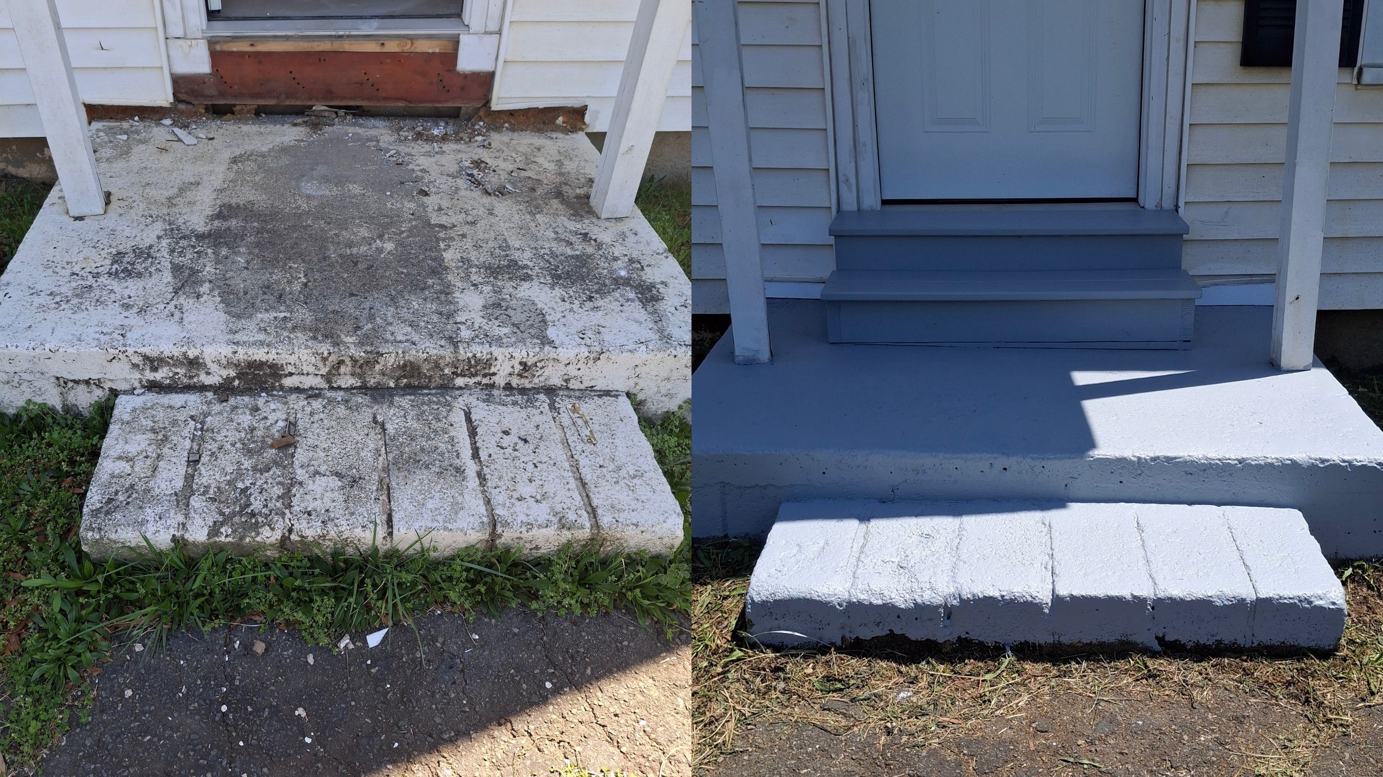 Concrete Stoop Restoration – Before & After