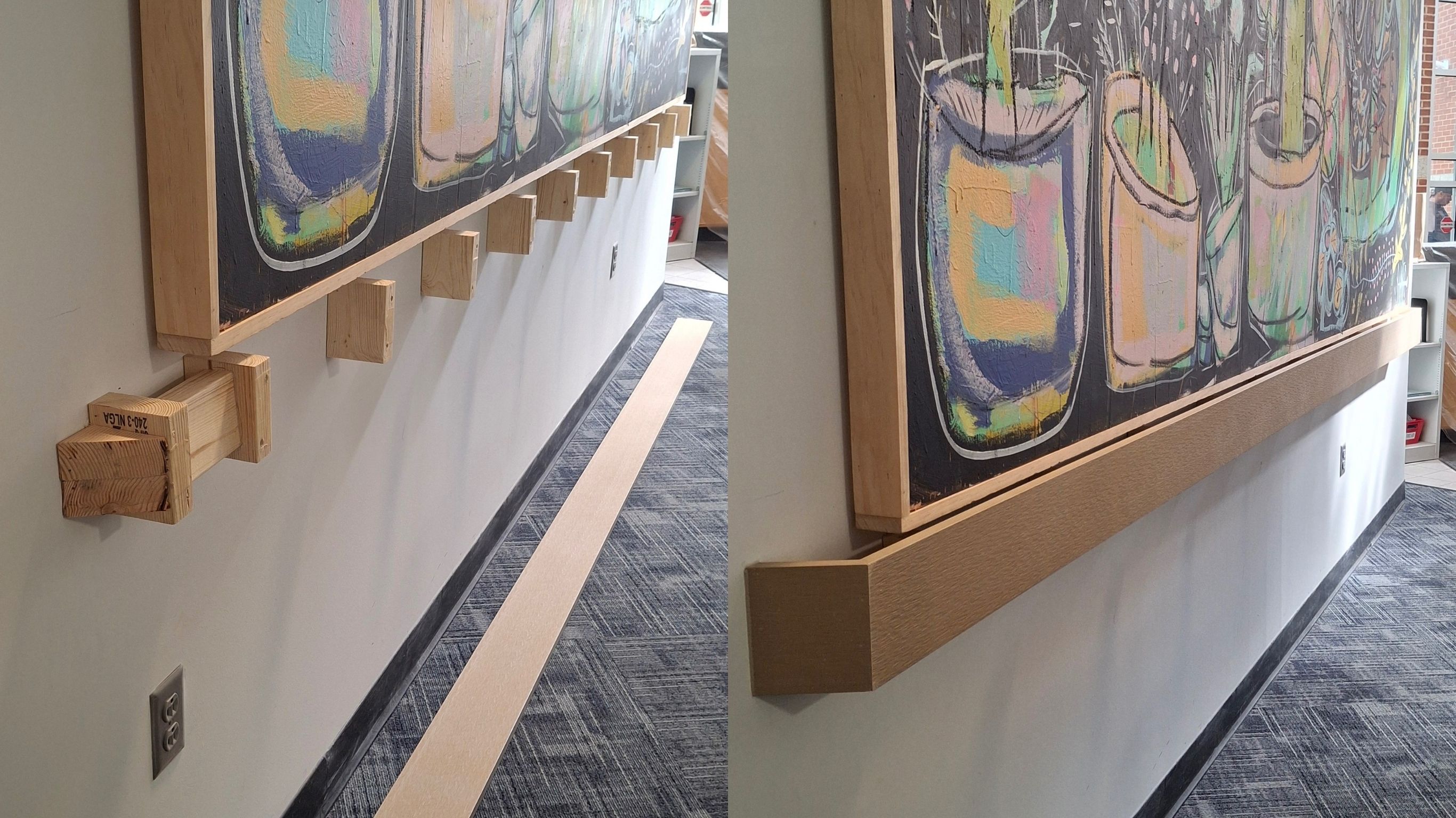 Library Renovation – Work in Progress & After