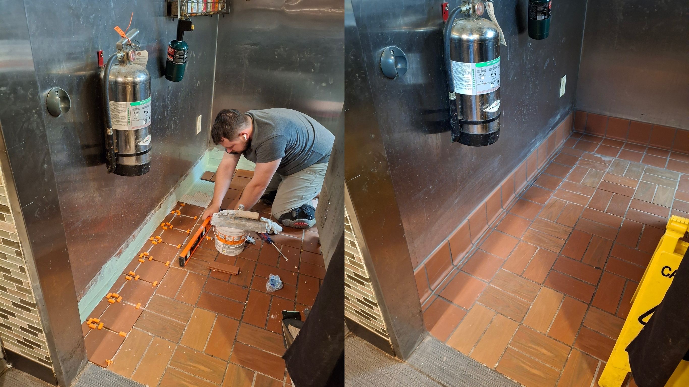 Commercial Kitchen Floor Repair – Before & After