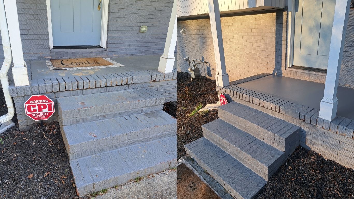 Front porch refresh – Before & After