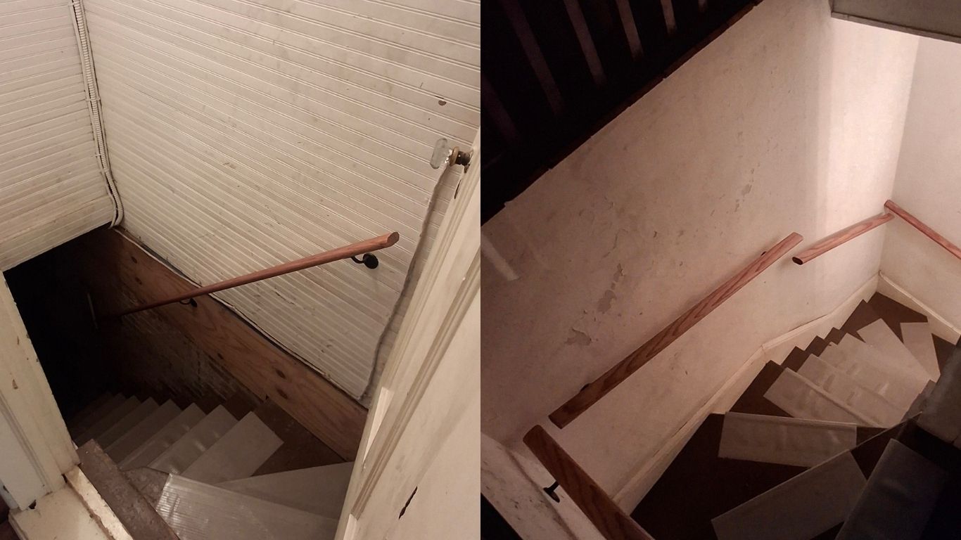 Stairway safety upgrade – Before & After